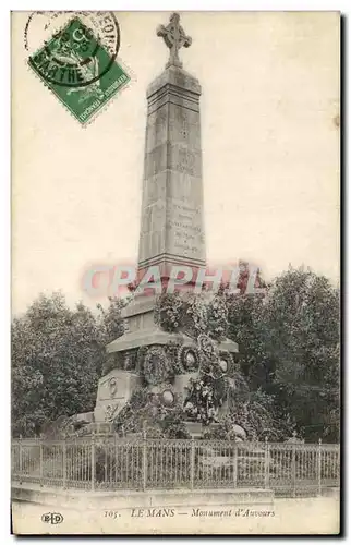 Cartes postales Le Mans Monument d&#39Auvours