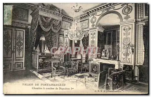 Cartes postales Palais De Fontainebleau Chambre a Coucher de Napoleon 1er