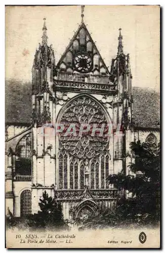 Cartes postales Sens La Cathedrale La Porte de Moise