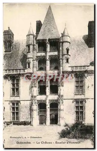 Cartes postales Chateaudun Le Chateau Escalier d&#39Honneur