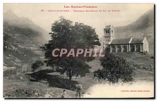 Cartes postales Luz Saint Sauveur Chapelle Solferino Et Pic De Vicsos