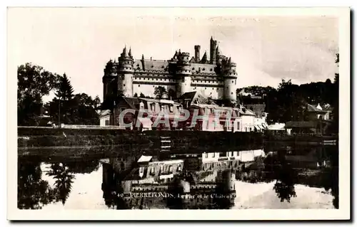 Cartes postales Pierrefonds Le lac et le chateau