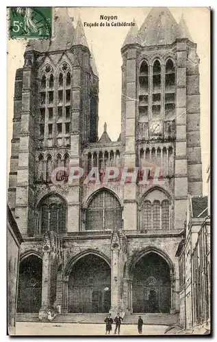 Ansichtskarte AK Noyon Facade de la Cathedrale