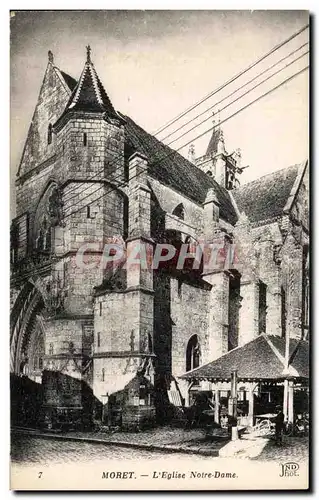 Ansichtskarte AK Moret L&#39Eglise Notre Dame