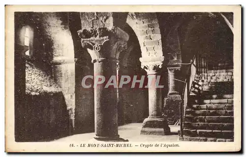 Cartes postales Le Mont Saint Michel Crypte de l'Aquilon