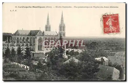 Cartes postales La Chapelle Montligeon Oeuvre Expiatoire Vue Generale Panoramique de l&#39Eglise des Ames Delais
