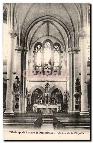 Ansichtskarte AK Pelarinage da Calvaire de Pontchateau Interieur de la Chapelle