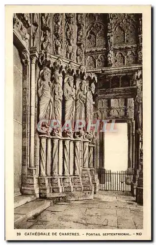 Cartes postales Cathedrale De Chartres Portail Septentrional