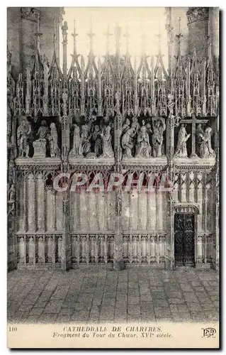 Cartes postales Cathedrale de Chartres Fragment du tour du Choeur