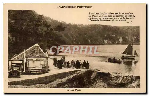 Ansichtskarte AK Le lac Pavin Automobile Auvergne