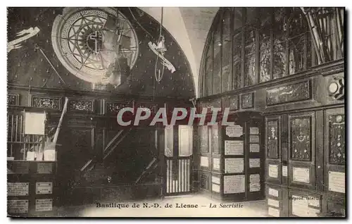 Cartes postales Basilique de NF Liesse la Sacristie