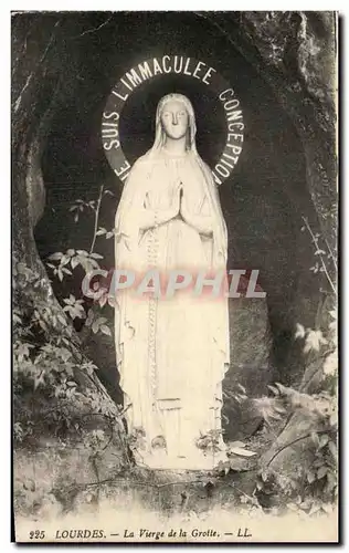 Ansichtskarte AK Lourdes La Vierge De La Grotte