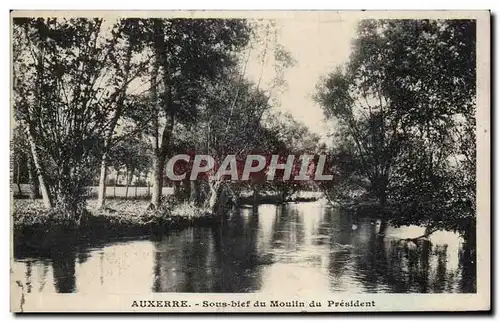 Cartes postales Auxerre Sous Bief Du Moulin Du President