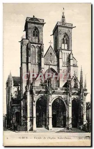 Cartes postales Semur Farade De Notre Dame