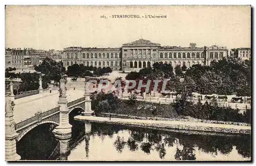 Cartes postales Strasbourg L'Universite Tramway