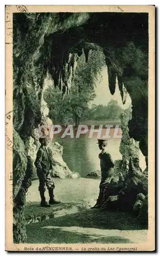 Cartes postales Bois De Vincennes La Grotte du Lac Damesnil Enfants