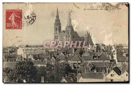 Ansichtskarte AK Chartres La Cathedrale Cote Sud