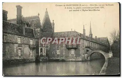 Ansichtskarte AK Chateau de Maintenon Cote Est vue Sur les Fosses