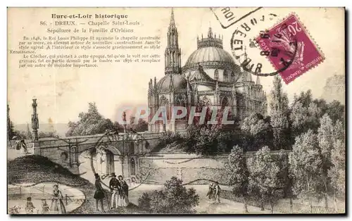 Cartes postales Eure et Loire Historique Dreux Chapelle Saint Louis