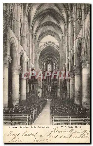 Ansichtskarte AK Lisieux Interieur de la Cathedrale