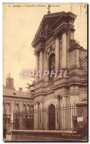 Cartes postales Lisieux Chapelle et Statue du Carmel