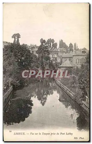 Ansichtskarte AK Lisieux Vue sur la Touques prise du Pont Labbey