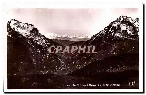 Cartes postales Le Col Des Aravis et le Mont Blanc