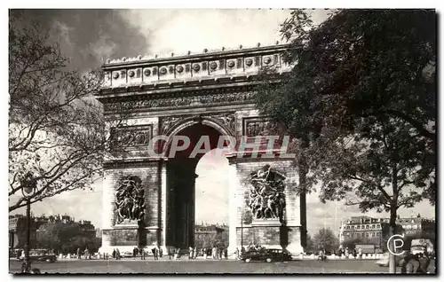 Cartes postales Paris La place et l&#39arc de Triomphe de l&#39Etoile