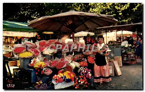 Cartes postales moderne French Riviera Marche aux fleurs