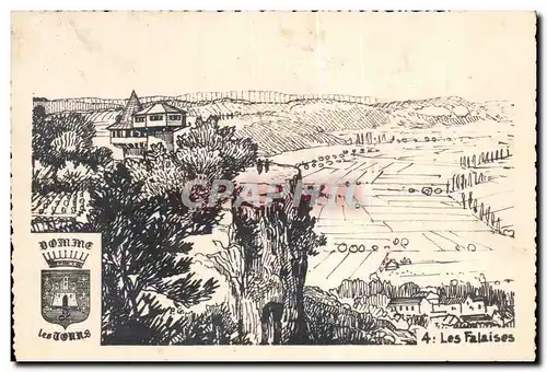 Cartes postales Domme Les tours Les Falaises