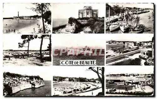 Cartes postales Cote De Beaute St Georges de Didonne Talmont royan Le port l&#39eglise