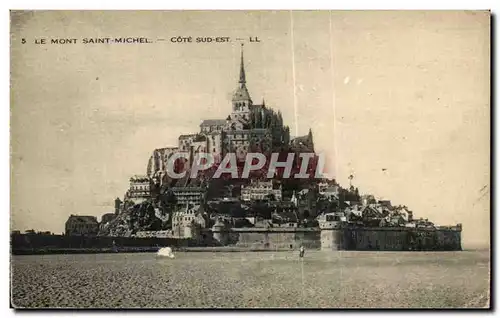 Cartes postales Le Mont Saint Michel Cote Sud Est