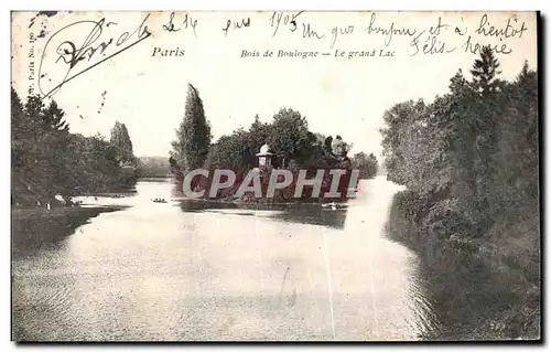 Cartes postales Paris Bois de Bouiogne Le Grand Lac