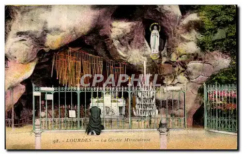 Cartes postales Lourdes La Grotte Miraculeuse