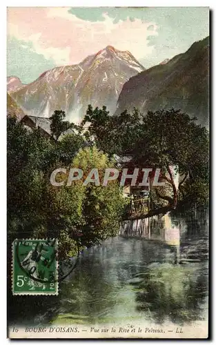 Cartes postales Bourg D&#39oisans Vue Sur La Rive Et La Pelvoux