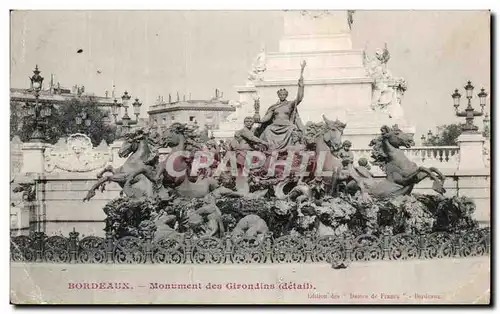 Cartes postales Bordeaux Monument des girondins