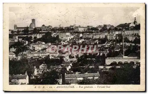 Cartes postales Angouleme Vue Generale Versant Sud