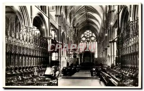 Cartes postales The choir Lincoln Cathedral