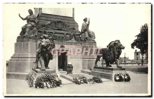 Cartes postales Bruxelles Tombeau du Soldat Inconnu Lions