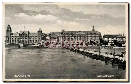 Cartes postales Koblenz Schiffsbrucke