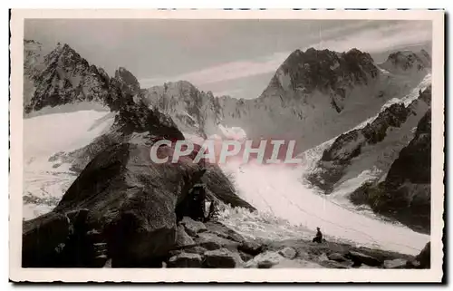 Cartes postales Chamonix Massif des Grandes Jorasses vu de la Cabane du Couverele