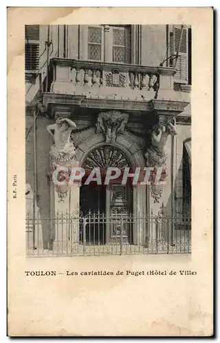 Cartes postales Toulon Les Cariatides De Puget Hotel de ville