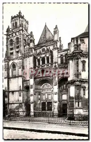 Ansichtskarte AK Gisors La Cathedrale Le Portail Principal