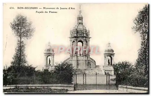 Cartes postales Bon Secours Monument de Jeanne d&#39Arc Facade du Plateau