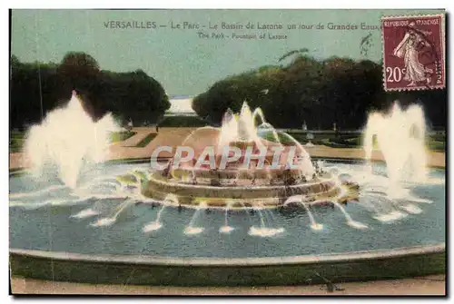 Ansichtskarte AK Versailles Le parc Le Bassin de Latone un jour de Grandes