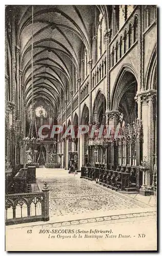 Ansichtskarte AK Bon Secours les Orgues de la Basilique Notre Dame