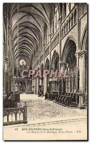 Cartes postales Bon Secours les Orgues de la Basilique Notre Dame