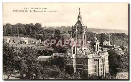 Cartes postales Environs de Ronen Bonsecours Le Monument de Jeanne d&#39Ars