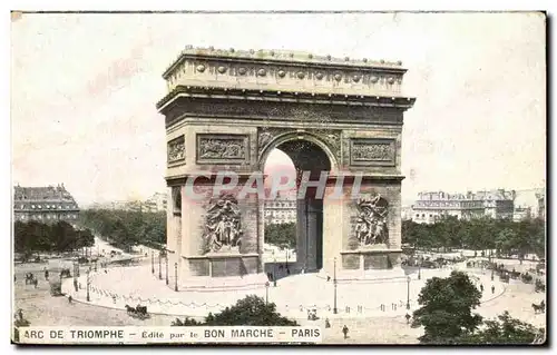 Ansichtskarte AK Arc De Triomphe edite par le Bon marche Paris