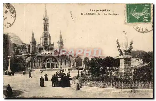 Cartes postales Les Pyrenees Lourdes La basilique